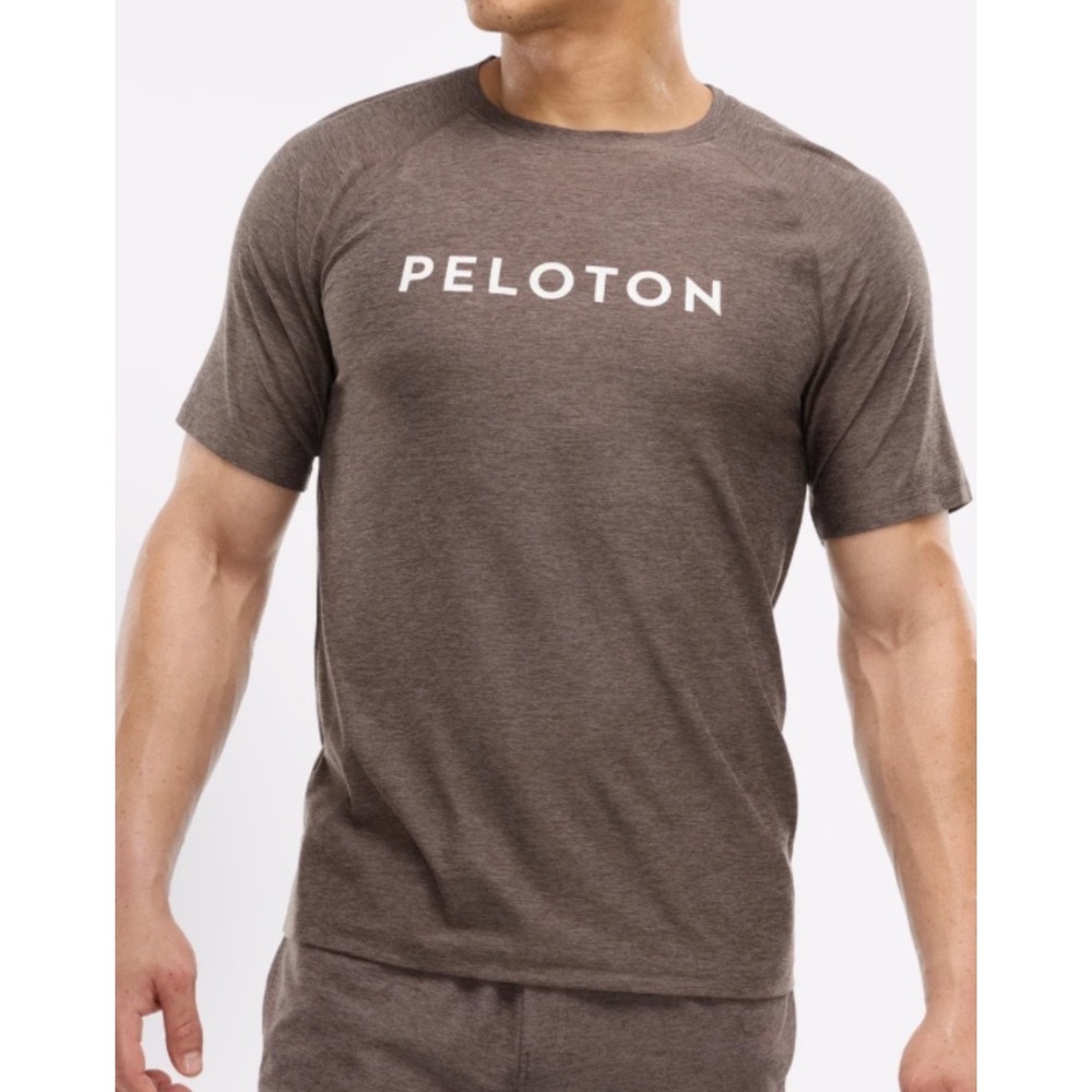 Peloton Essent Lt Wt Dreamblend‎ Raglan Tee Mens Size L Gray MT00344253022